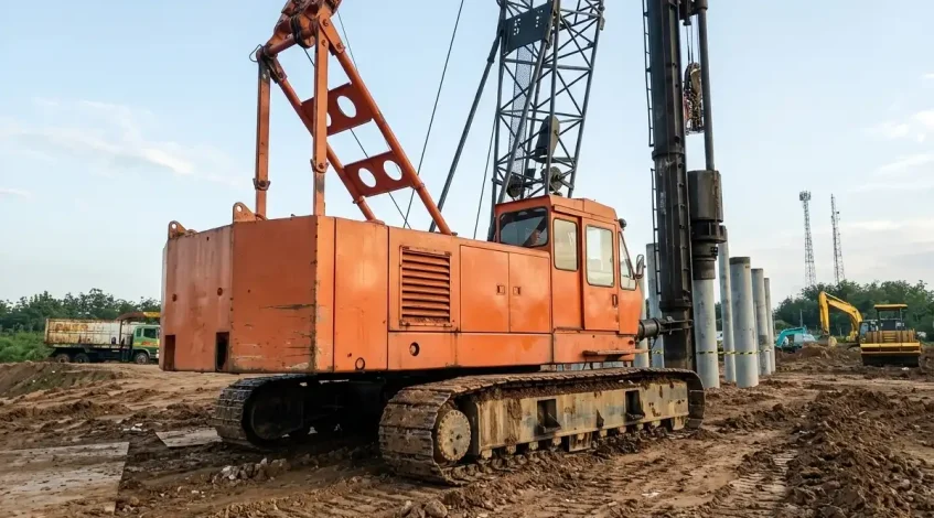 Mesin Mini Pile Bore Crane