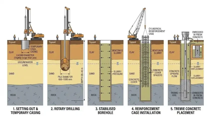 Pengertian Bore Pile