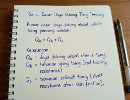 Rumus Daya Dukung Tiang Pancang