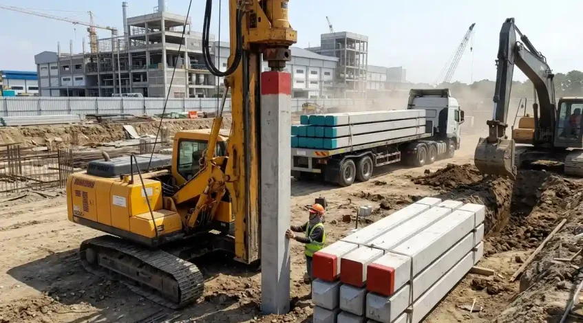 Sistem Sambungan Tiang Pancang Mini Pile